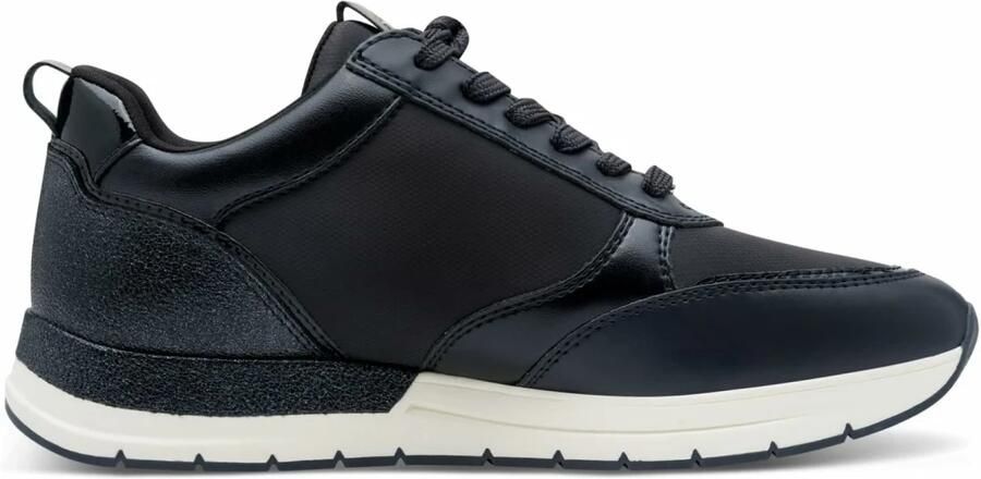 Tamaris Sneakers met sleehak vrijetijdsschoen halfhoge schoen logopatch op de schoentong