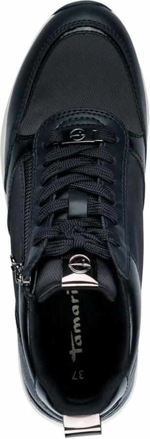 Tamaris Sneakers met sleehak vrijetijdsschoen halfhoge schoen logopatch op de schoentong - Foto 3