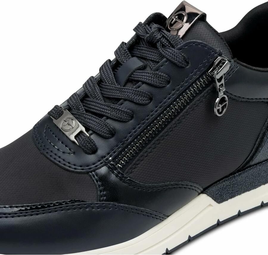 Tamaris Sneakers met sleehak vrijetijdsschoen halfhoge schoen logopatch op de schoentong - Foto 6