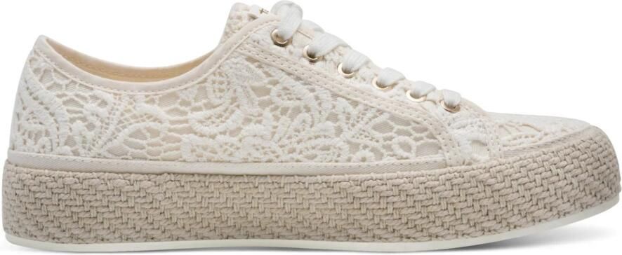 Tamaris Plateausneakers freizeitschoen lage schoen veterschoen met haakapplicatie - Foto 4