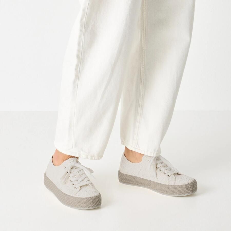 Tamaris Plateausneakers freizeitschoen lage schoen veterschoen met haakapplicatie - Foto 2