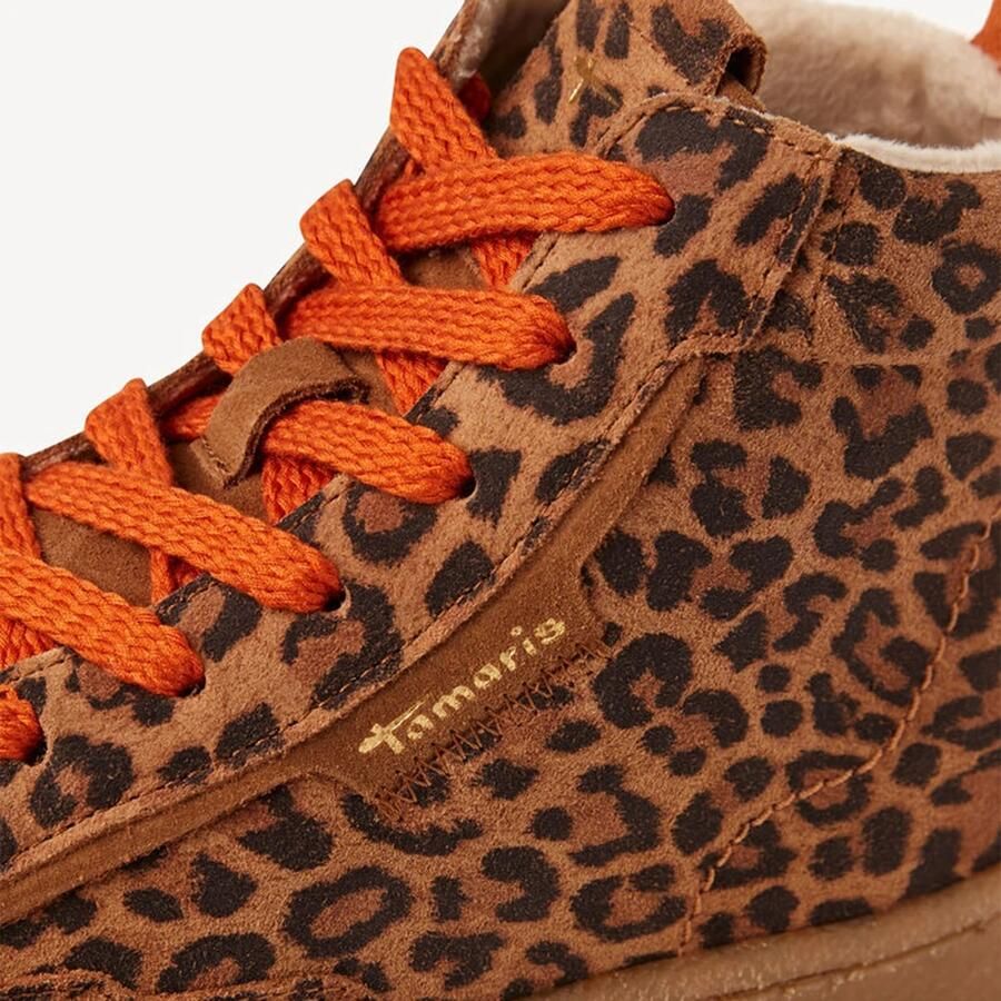 Tamaris dames leren enkellaarsjes 1-2520345 360 Laarzen Leren gevoerd Luipaard - Foto 2