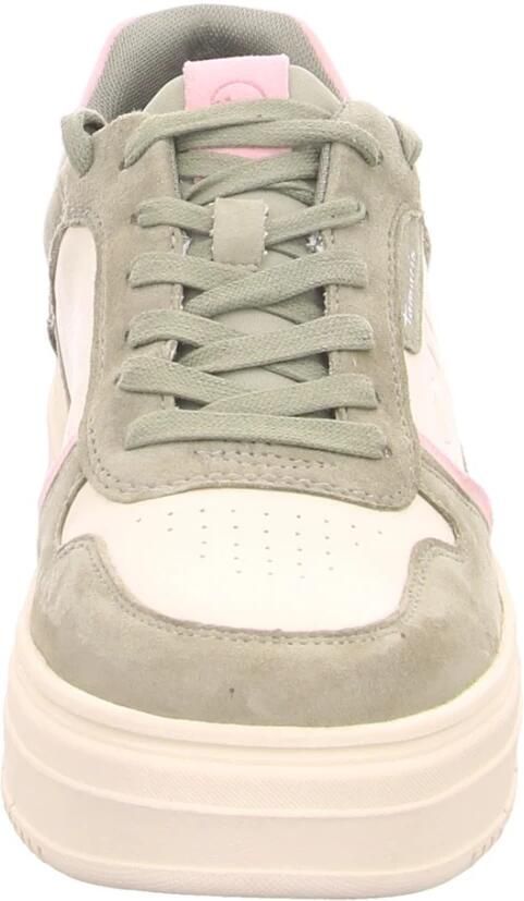 Tamaris Plateausneakers trendsneaker vrijetijdsschoen veterschoen in coole basket-stijl