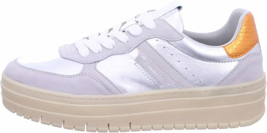 Tamaris Lage Top Sneaker 1-23773-43 9A8 Damesschoenen M2377343 Zilver - Foto 3