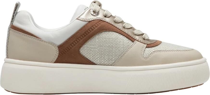 Tamaris Lage sneakers van een mix van runderleer en textiel - Foto 9