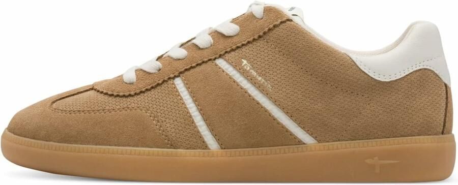 Tamaris Sneaker 1-23624-43 341 Dames Lage Damesschoenen Leer M2362443 taupe - Foto 3