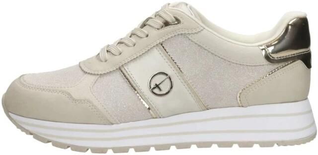 Tamaris Plateausneakers plateau vrijetijdsschoen lage schoen veterschoen in materiaalmix - Foto 12