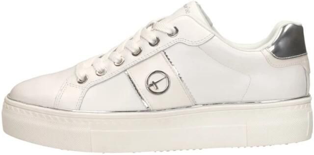 Tamaris Plateausneakers plateau vrijetijdsschoen lage schoen veterschoen in materiaalmix - Foto 11