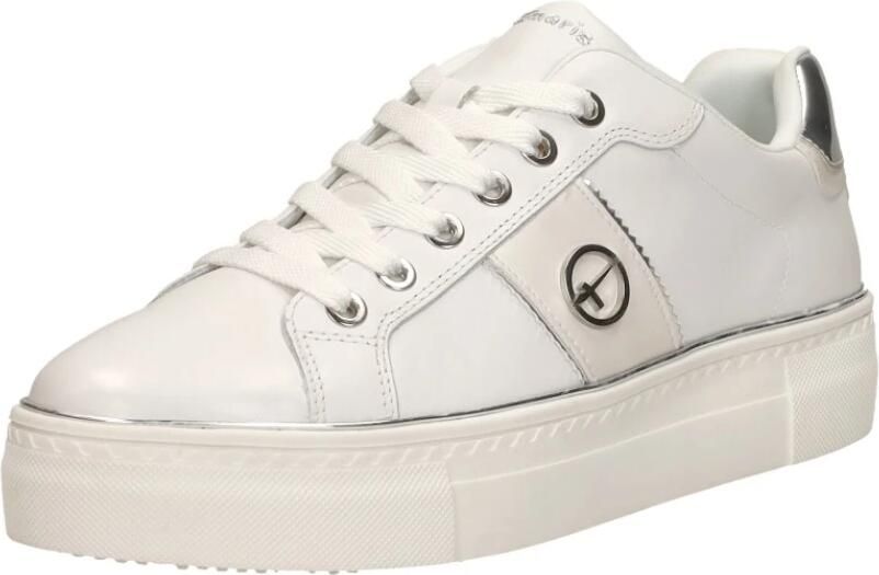 Tamaris Plateausneakers plateau vrijetijdsschoen lage schoen veterschoen in materiaalmix - Foto 9