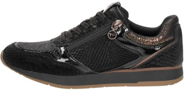 Tamaris Sportieve Zwarte Sneakers met Textiel en Synthetisch Bovenwerk Black Dames - Foto 6