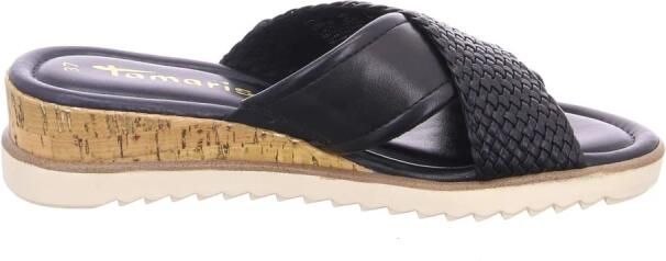 Tamaris Zwarte Sleehak Sandaal Synthetisch Leer - Foto 3