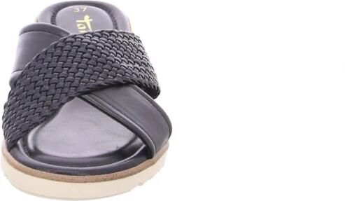 Tamaris Zwarte Sleehak Sandaal Synthetisch Leer - Foto 4