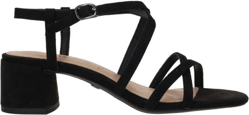 tamaris Vegan sandalette Black Dames