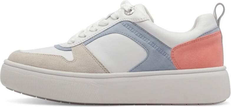 Tamaris Plateausneakers vrijetijdsschoen lage schoen veterschoen met contrastafwerkingen - Foto 5
