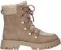 Tamaris Warme Teddy-Gevoerde Veterboot voor Dames Beige Dames - Thumbnail 2