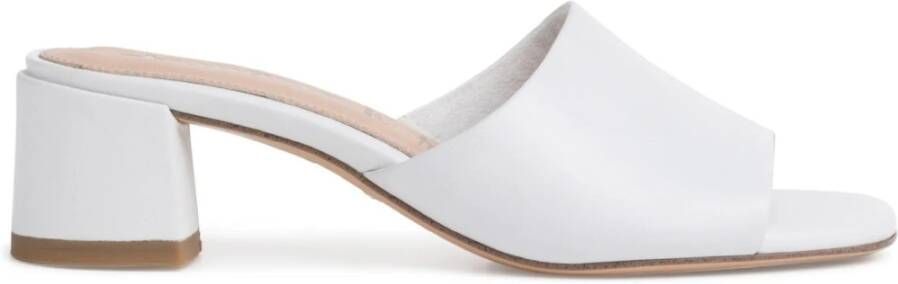 tamaris witte casual open slippers Wit Dames