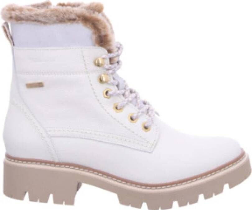 Tamaris Witte dameslaarzen weerbestendig en stijlvol