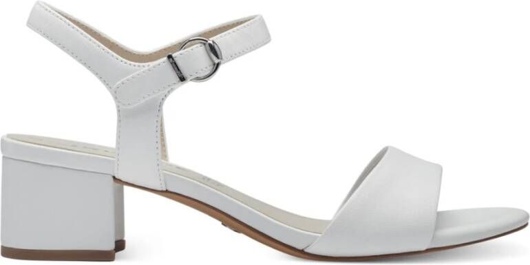 tamaris Witte Open Platte Sandalen Vrouwen White Dames