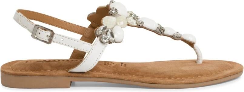 tamaris Witte Sandalen Elegante Stijl White Dames