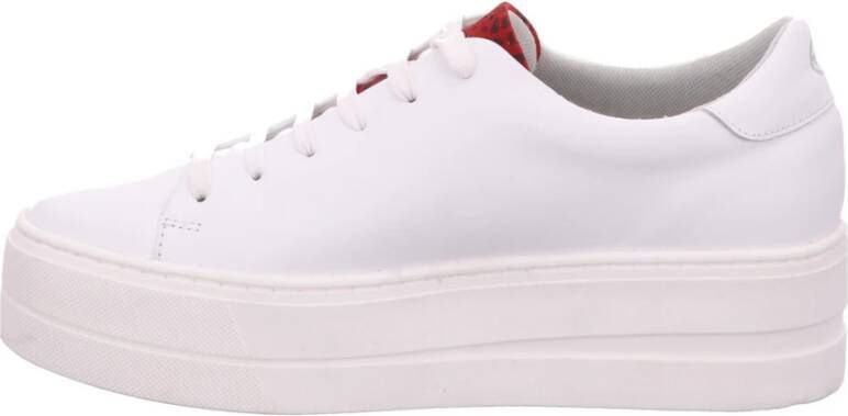 Tamaris Witte Dames Casual Sneakers Vetersluiting