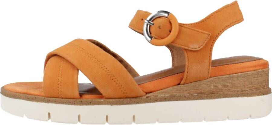 tamaris Zomer Platte Sandalen Orange Dames