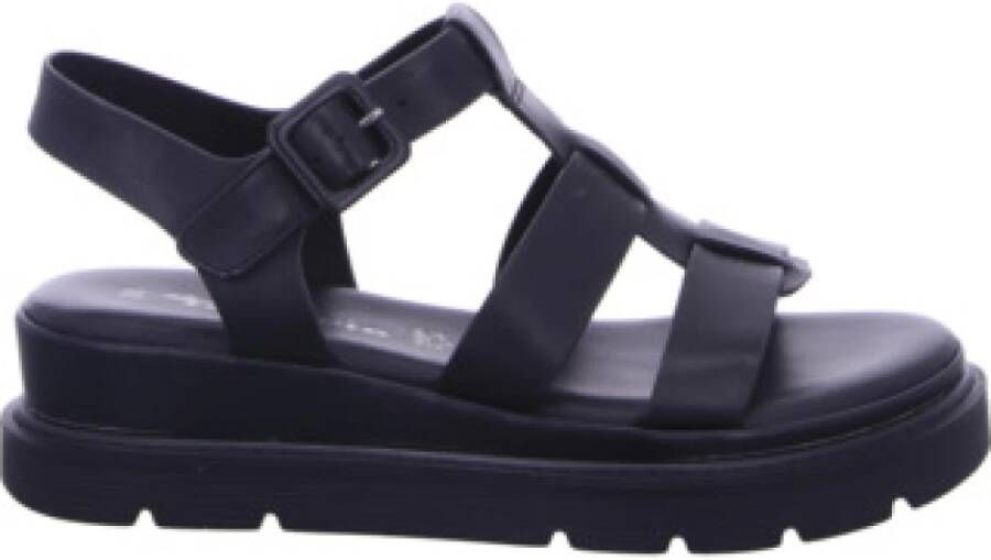 Tamaris Sleehaksandaaltjes plateau bandjessandaal zomerschoen met verstelbare gesp - Foto 2