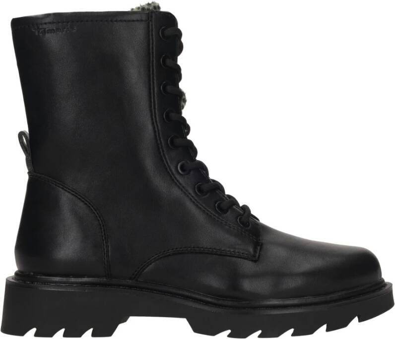Tamaris Veterschoenen blokhak veterschoen chunky boots met binnenrits - Foto 2