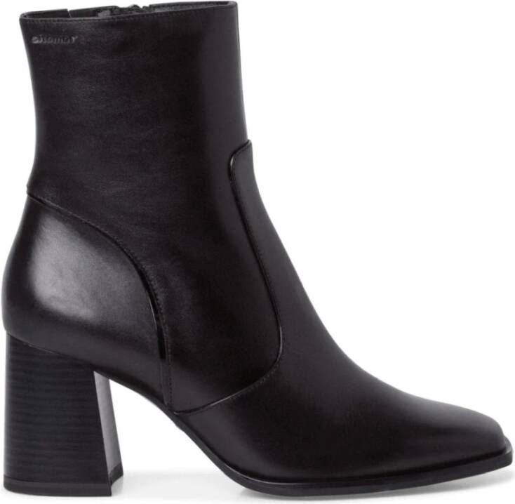 tamaris Zwarte Elegante Gesloten Booties Black Dames