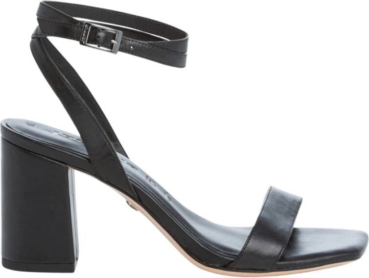 tamaris Zwarte elegante open sandalen Zwart Dames