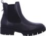 Tamaris dames chelsea boot leren laarzen enkellaars vrouwen leer M2590243 zwart - Thumbnail 2