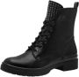 Tamaris Veterlaarsjes blokhak veterschoenen bikerboots bezet met studs - Thumbnail 3