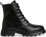 Tamaris Stoere zwarte veterschoen voor dames Zwart Dames - Thumbnail 2