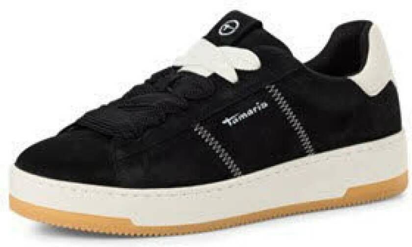 Tamaris Zwarte herensneaker moderne stijl