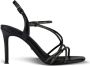 Tamaris Zwarte metalen elegante open sandalen Black Dames - Thumbnail 1
