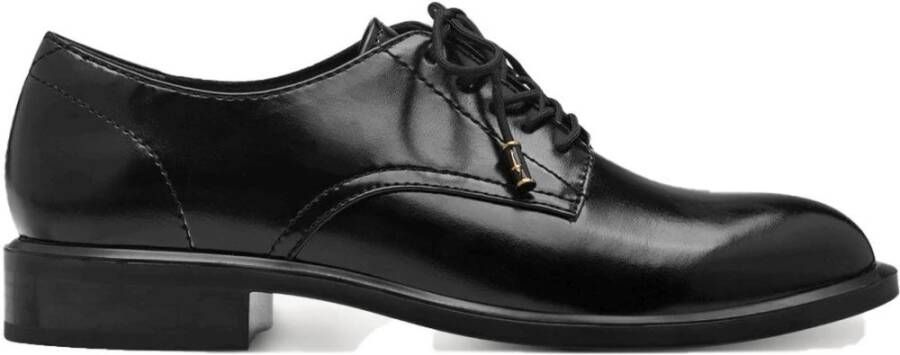 tamaris Zwarte Veterschoenen voor Zakelijk Black Dames