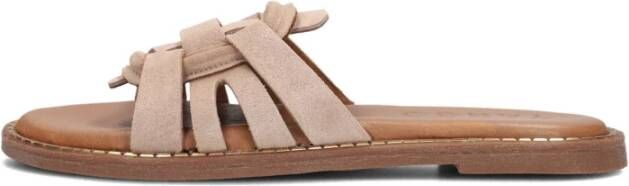 Tango Beige Suède Instapper Audrey Beige Dames