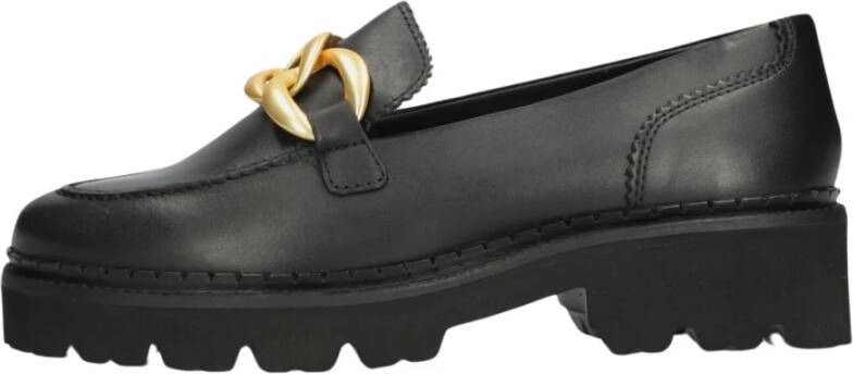 Tango Gedurfde Bee Loafers met Chunky Zolen Black Dames