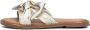 Tango | Audrey 1 g platino gold bow slipper cognac sole - Thumbnail 3