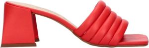 Tango | Laurel 1 c red leather mule covered heel sole