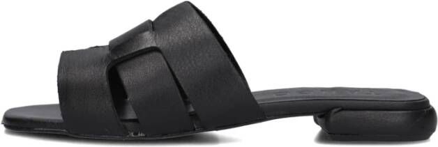 Tango Zwarte Leren Slippers Tyrsa 1 Black Dames