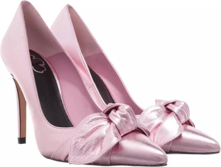 Ted Baker Metallic Bow Court Schoen Lichtroze Pink Dames