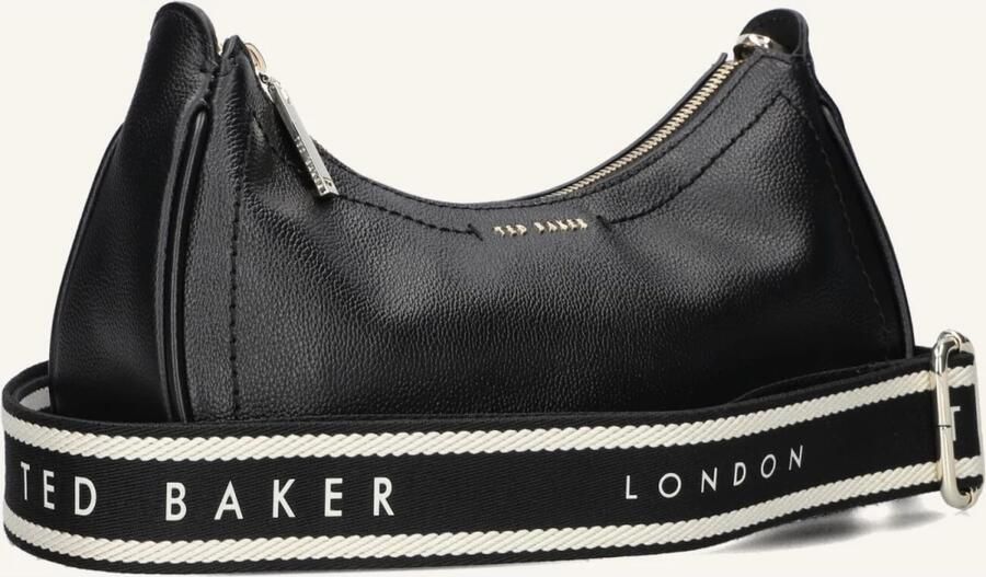 Ted Baker Laarna Schoudertas van leer met webbing riem