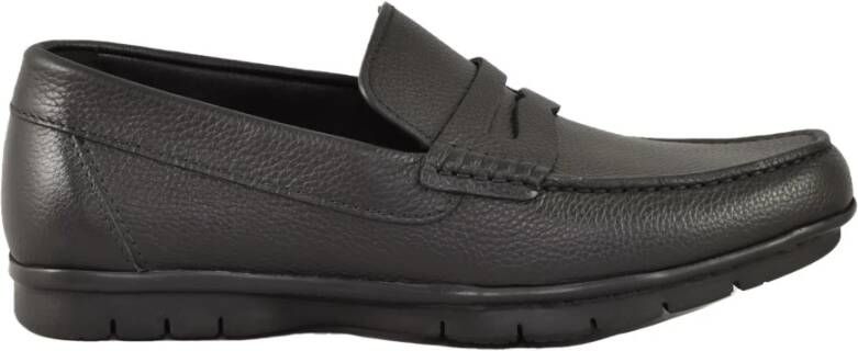 Testoni Gehamerde leren loafers met rubberen zool - Foto 1