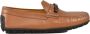 Testoni Leren Schoenen Rubberen Zool Brown Heren - Thumbnail 1
