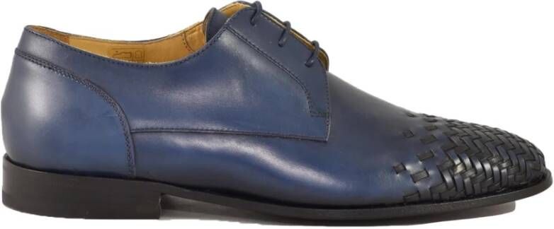 Testoni Leren Schoenen 100% Leren Zool Blue Heren