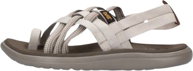Teva Beige Strappy Sandalen voor Vrouwen Beige Dames