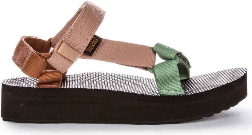 Teva Verstelbare Band Sandaal met Snel Drogende Structuur Multicolor Dames - Foto 8