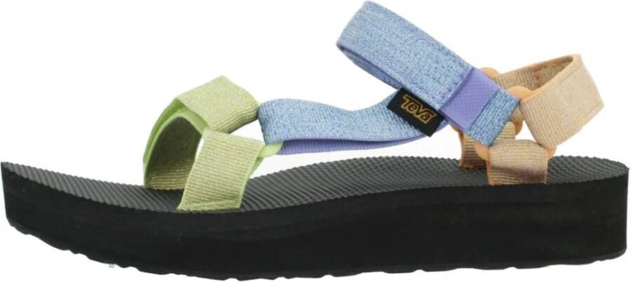Teva Comfortabele platte sandalen voor vrouwen