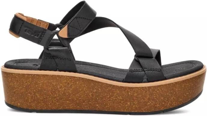 Teva Flat Sandals Black Dames