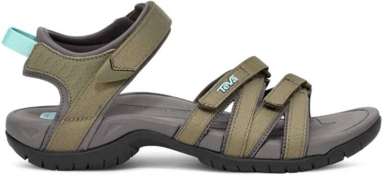 Teva Flat Sandals Green Dames